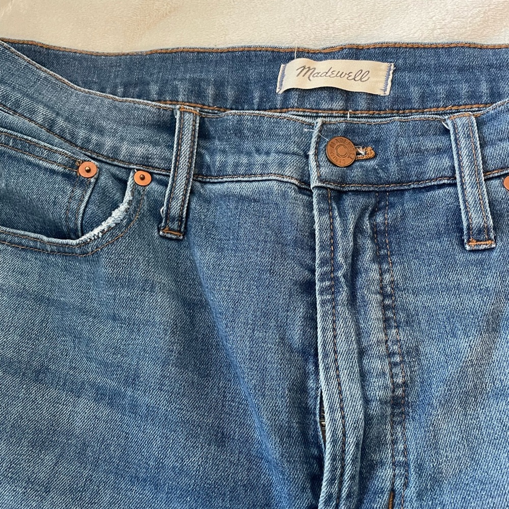 The perfect vintage cropped jean madewell size 32